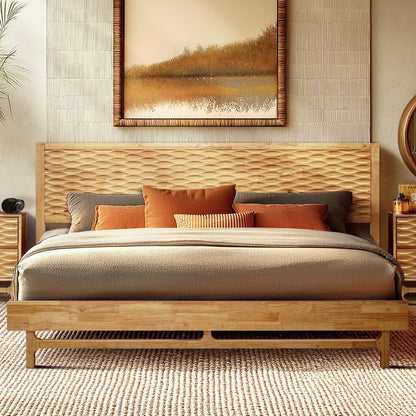 Elara Solid Wood Bed Frame