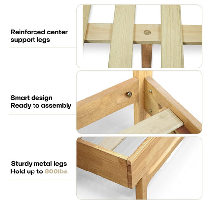 Elara Solid Wood Bed Frame