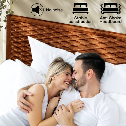 Elara Solid Wood Bed Frame