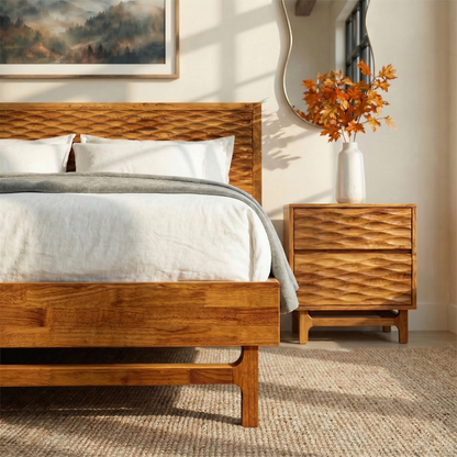 Elara Solid Wood Bed Frame