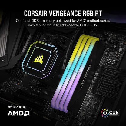 Vengeance RGB RT 32GB (2X16Gb) DDR4 3600 (PC4-28800) C18 1.35V Desktop Memory