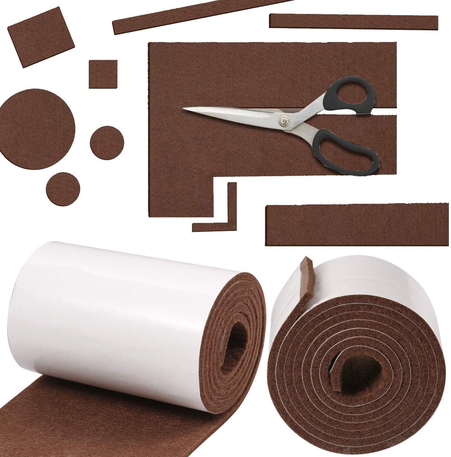 Non Slip Furniture Grippers & Pads Premium Felt Furniture Pads! N Pack for Cutting Furniture Felt Pads for Furniture Feet You Need Best Furniture Pads for Hardwood Floors Protection