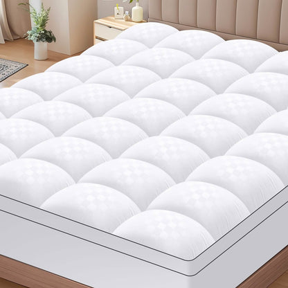 Extra Thick Mattress Topper – Soft, Cooling & Breathable (Multiple Sizes & Colors)