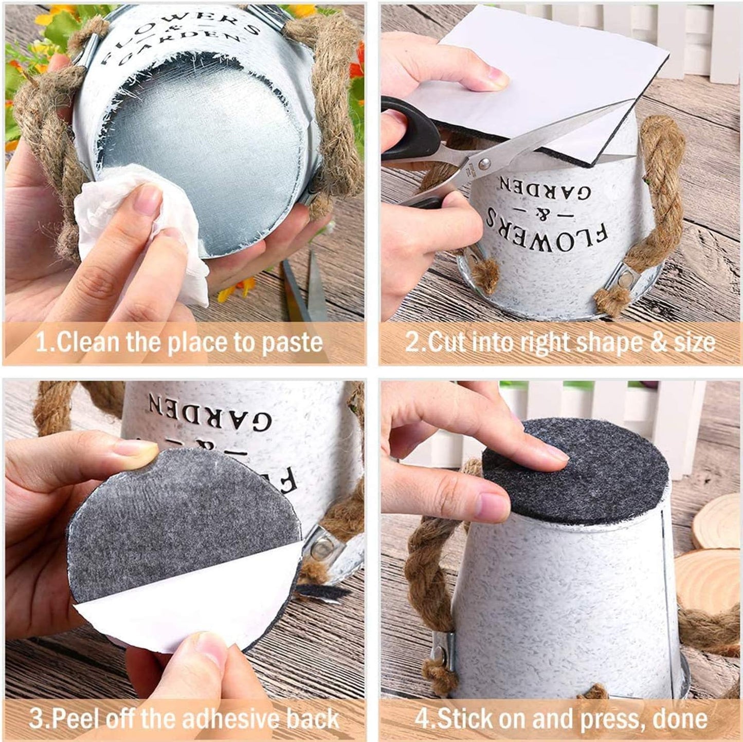 Non Slip Furniture Grippers & Pads Premium Felt Furniture Pads! N Pack for Cutting Furniture Felt Pads for Furniture Feet You Need Best Furniture Pads for Hardwood Floors Protection