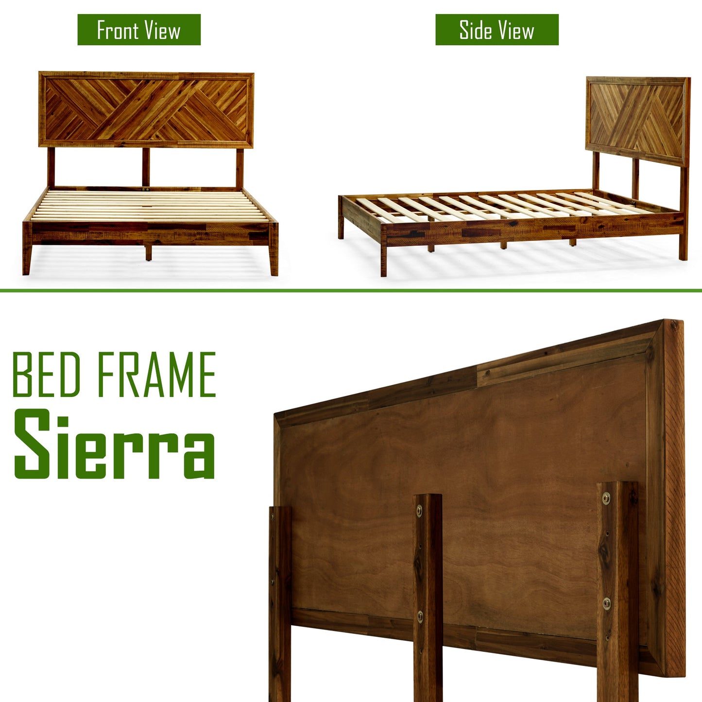 Sierra Solid Wood Bed Frame