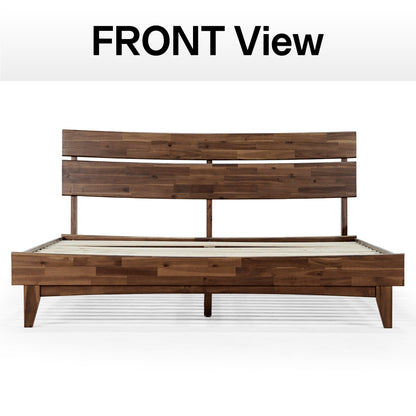 Aurora Solid Wood Bed Frame