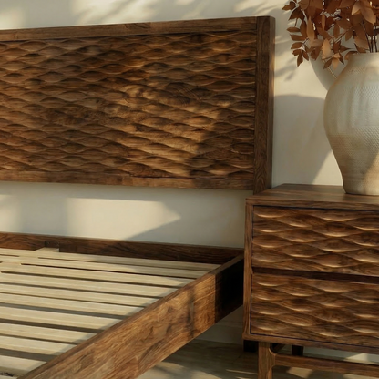 Elara Solid Wood Bed Frame