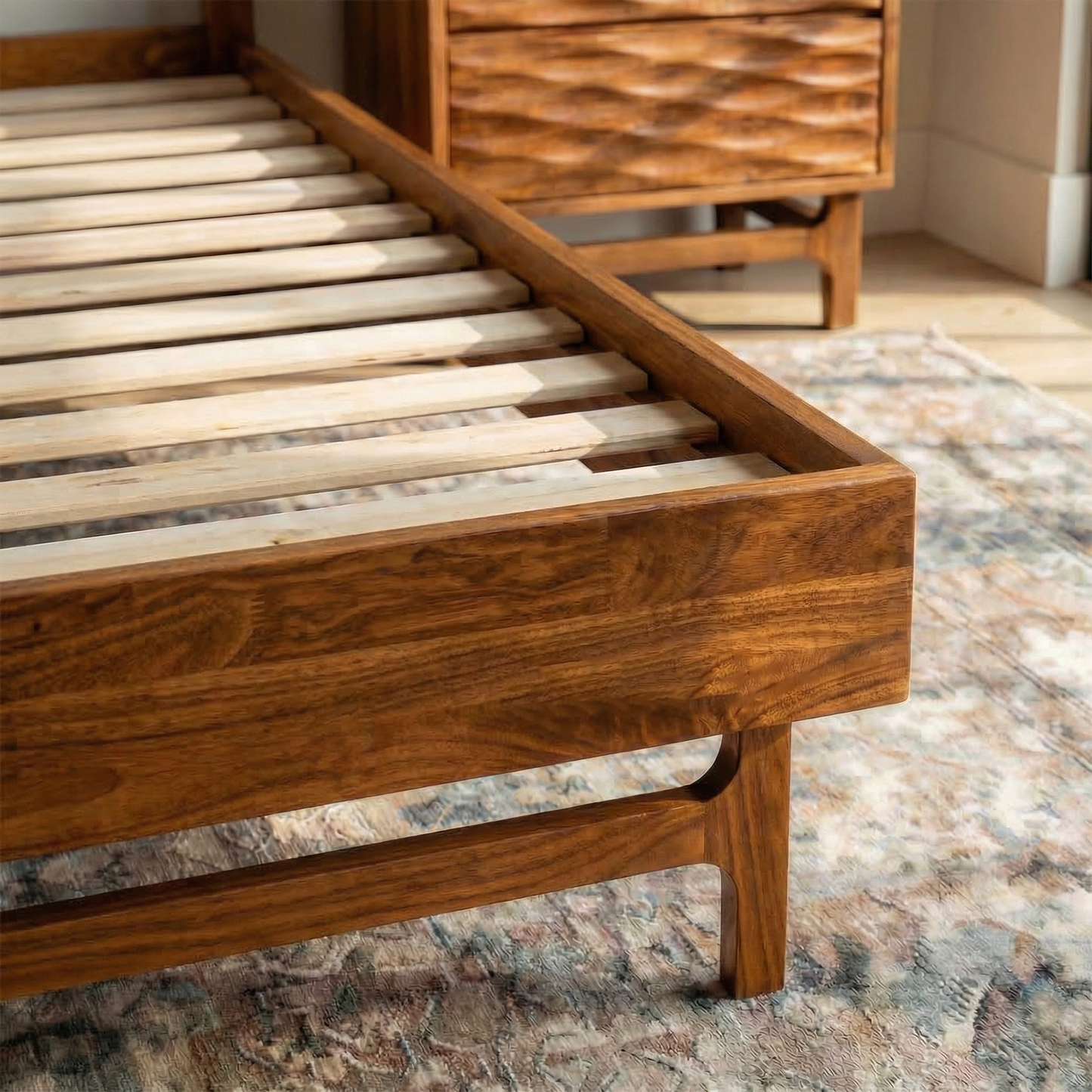 Elara Solid Wood Bed Frame