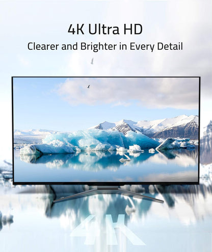 Displayport to HDMI Adapter,  DP Male to HDMI Female Passive Adapter Supporting up to 4K for Displayport Supported Computers to Connect HDMI Displays - Space Gray Aluminum